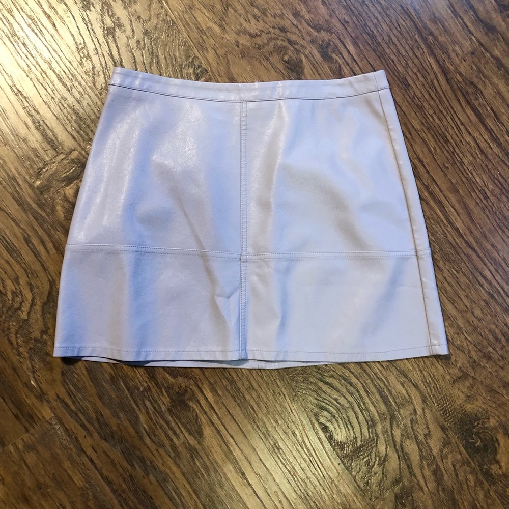 Pleather mini skirt